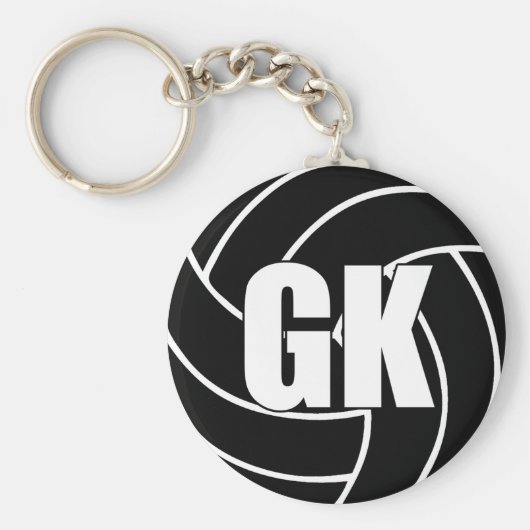 Porte-clés Clé GK du gardien des objectifs de netball (Devant)