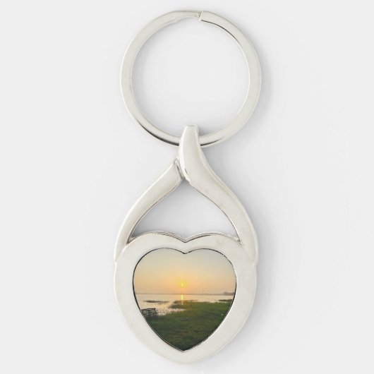 Porte-clés Clé photo simple élégant simple moderne jouant (Devant)