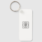 Porte-clés Clean Business Logo QR Code Horizontal Keychains (Recto)