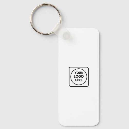 Porte-clés Clean Business Logo QR Code Horizontal Keychains (Recto)