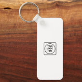Porte-clés Clean Business Logo QR Code Horizontal Keychains (Recto)