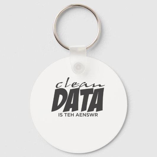 Porte-clés Clean Data est la réponse (Recto)