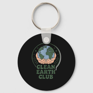 Porte-clés Clean earth club - badge environnemental pour éco