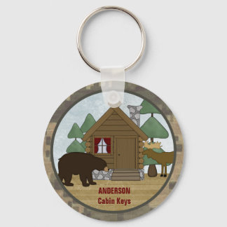 Porte-clés Clés de Cabine personnalisées Rustic Lodge avec ou