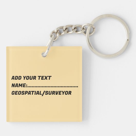Porte-clés Clés de drone géospatiale/d'arpenteur (Dos)