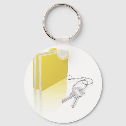 Porte-clés Clés de fichier informatique concept de sécurité d (Recto)