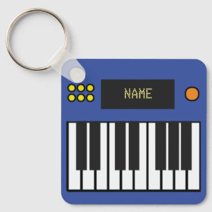 Porte-clés Clés de piano personnalisées Clavier Porte - clé b