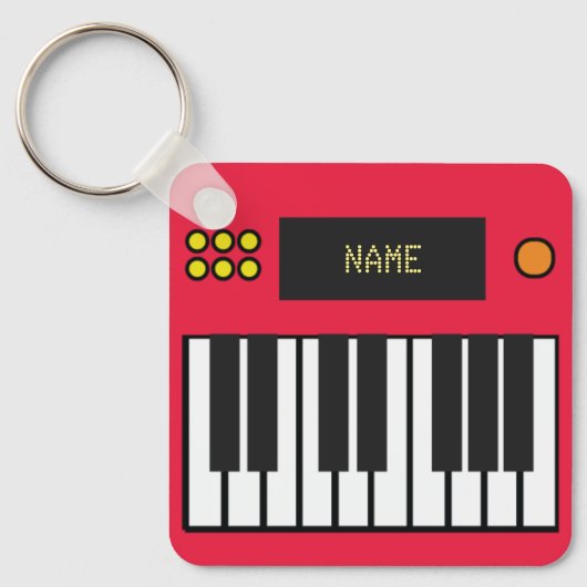 Porte-clés Clés de piano personnalisées Clavier Porte - clé r (Recto)