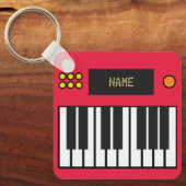 Porte-clés Clés de piano personnalisées Clavier Porte - clé r (Recto)