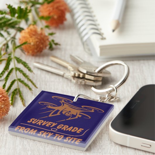 Porte-clés Clés géospatiales/d'arpenteur (Devant Droit)
