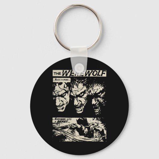 Porte-clés Clic Horror Monster Horror Comic Werewolf Ma (Recto)
