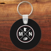 Porte-clés Clic Minnesota Hockey Mn Plan (Recto)