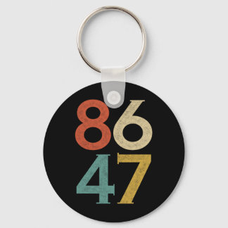 Porte-clés Clic Vintage 80s Style 86 47 Anti Trump