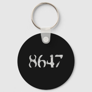 Porte-clés Clic Vintage 80s Style 86 47 Anti Trump