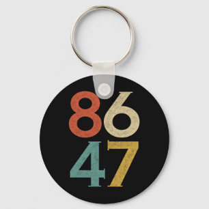 Porte-clés Clic Vintage 80s Style 86 47 Anti Trump
