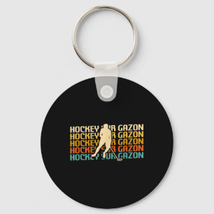 Porte-clés Clic Vintage Retro Hockey sur gazon _1