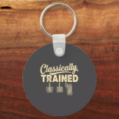 Porte-clés Clically Trained Retro Racing Three Pedals Manual  (Recto)