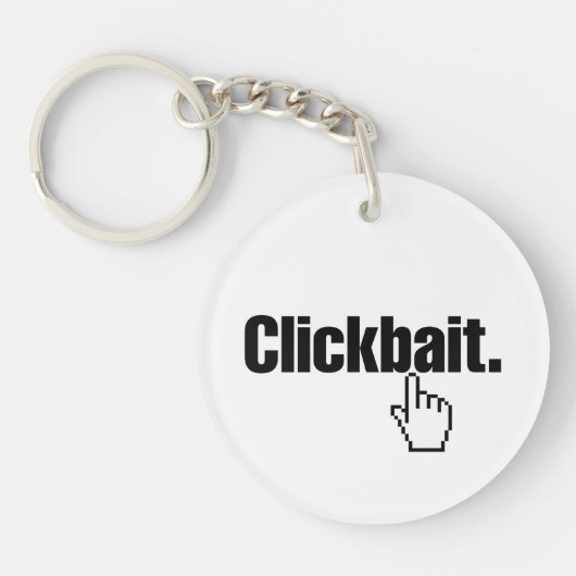 Porte-clés Clickbait. (Devant)