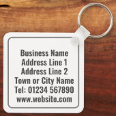 Porte-clés Client comptable avec énorme banque Piggy (Verso)