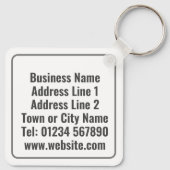 Porte-clés Client comptable avec énorme banque Piggy (Dos)