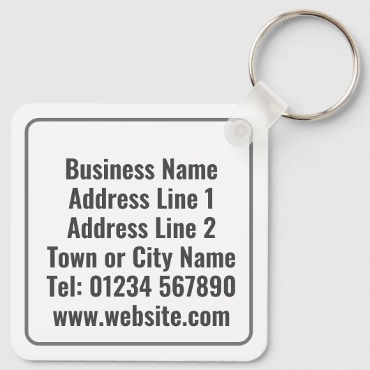 Porte-clés Client comptable avec énorme banque Piggy (Dos)