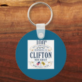 Porte-clés Clifton New Jersey 100th Anniv White  (Recto)