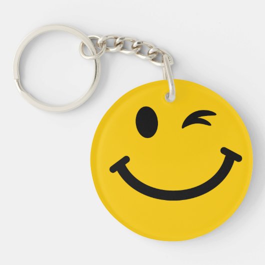 Porte-clés Cligner de l'oeil le visage (Devant)