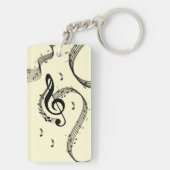 Porte-clés Climacic G Clef Jaune (Dos)