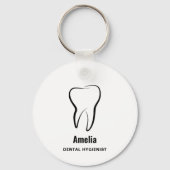 Porte-clés Clinique dentaire dentaire Profession Médicale (Recto)