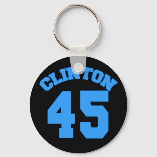 Porte-clés CLINTON 45 - Hillary à la présidence (Recto)
