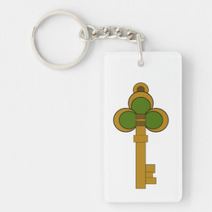 Porte-clés Clip Art de clé magique vectorielle de fantasy 2D