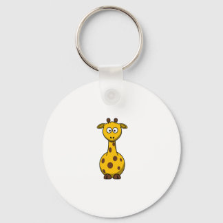 Porte-clés Clipart de Giraffe de Carton mignonne