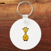 Porte-clés Clipart de Giraffe de Carton mignonne (Recto)