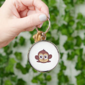 Porte-clés Clipart de singe mignon (Main)