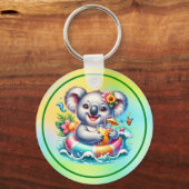 Porte-clés Clipart de sublimation de koala d'été-97702 (Recto)