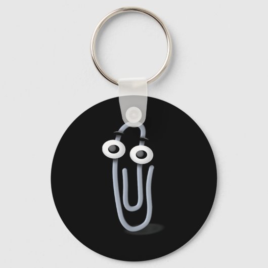 Porte-clés Clippy Paper Clip Funny Meme Page Note (Recto)