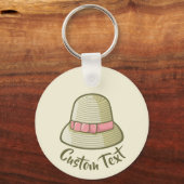 Porte-clés Cloche Casquette jaune (Recto)