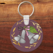 Porte-clés Cloches d'argent et couronne d'or : (Recto)