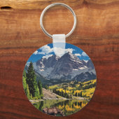 Porte-clés Cloches de marron avec orignal (Recto)