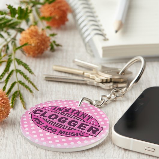 Porte-clés Clogger instantané ajoutent juste le rose de (Devant droit)