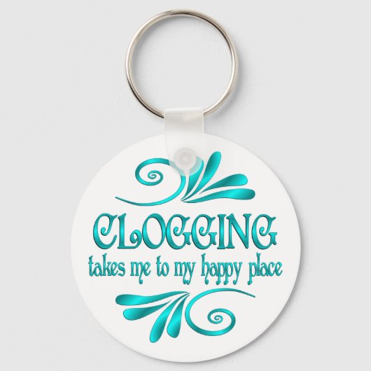 Porte-clés Clogging Happy Place (Recto)