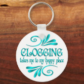 Porte-clés Clogging Happy Place (Recto)