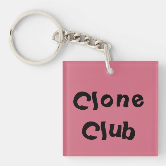 Porte-clés clone noir orphelin Cllub (Devant)