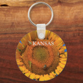 Porte-clés Closeup de tournesol du Kansas (Recto)