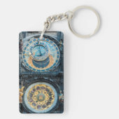 Porte-clés Closeup sur l'horloge astronomique de Prague (Dos)