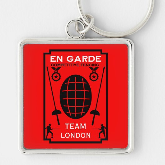 Porte-clés Clôture de l'épée concurrentielle (Devant)