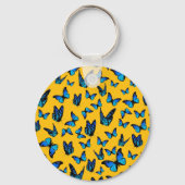 Porte-clés cloud of blue butterflies (Recto)