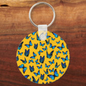 Porte-clés cloud of blue butterflies (Recto)