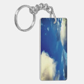 Porte-clés Clouds with Blue Sky Outdoor Photograph (Devant gauche)
