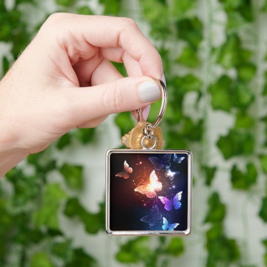Porte-clés Clowing Night Butterflies (main)